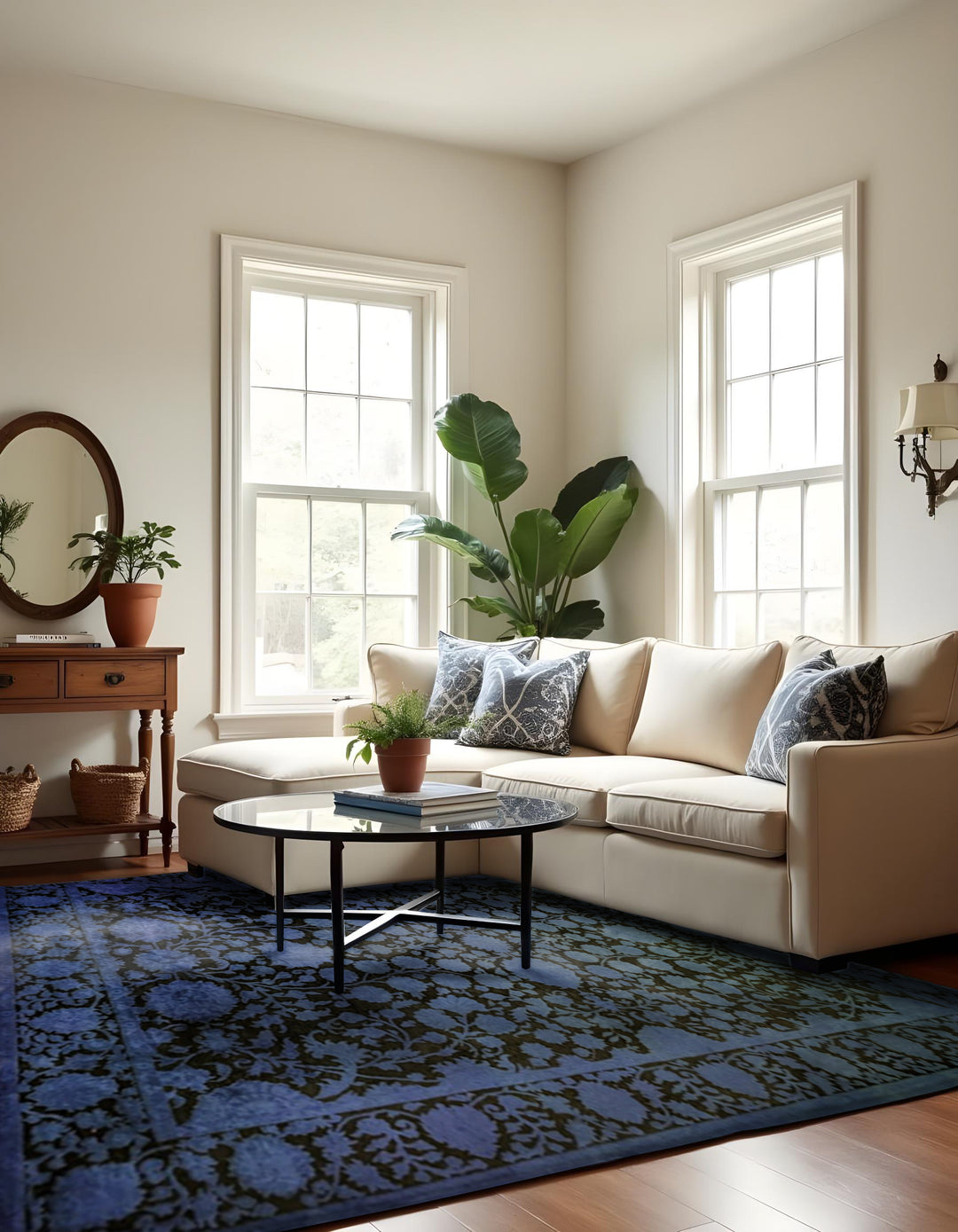 Ziegler Silk Wash Chobi Rug - Size: 9.8 x 6.9