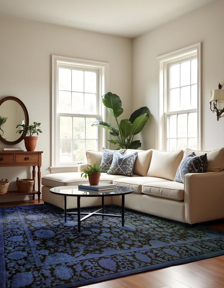 Ziegler Silk Wash Chobi Rug - Size: 9.8 x 6.9