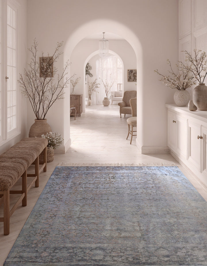 Oriental Silk Wash Chobi Rug - Size: 9.11 x 8.1