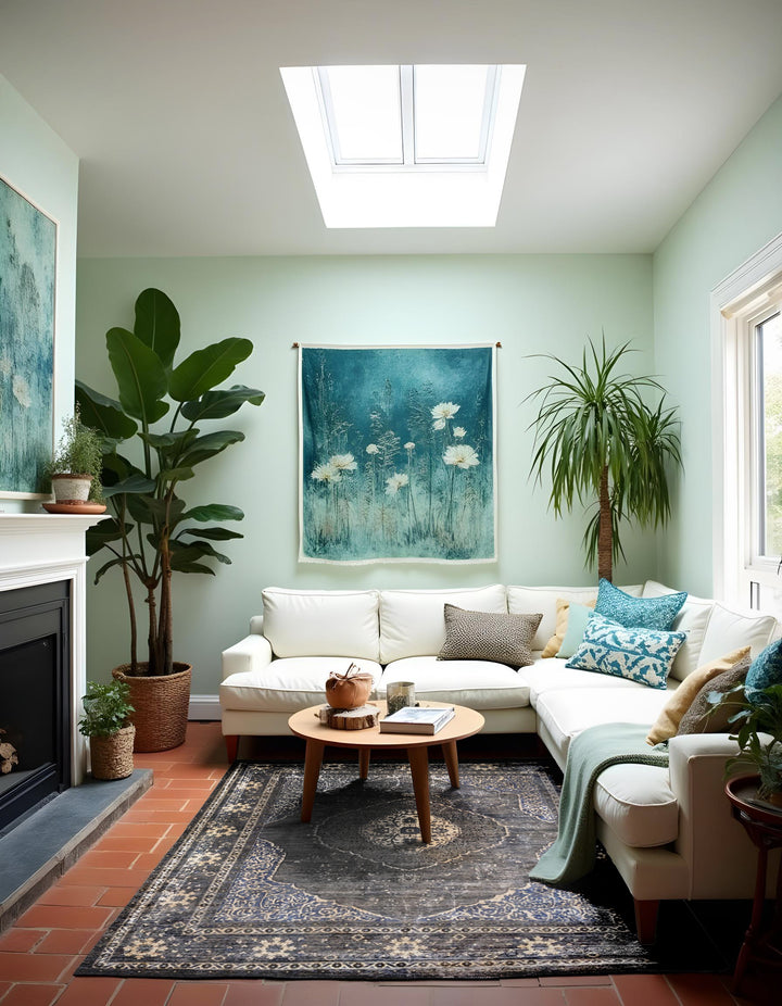 Embeyn Ziegler Silk Wash Rug - Size: 9.1 x 7.9