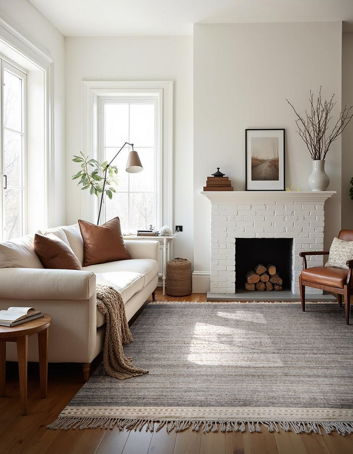 Gobelin Flatweave Rug - Size: 8.11 x 6