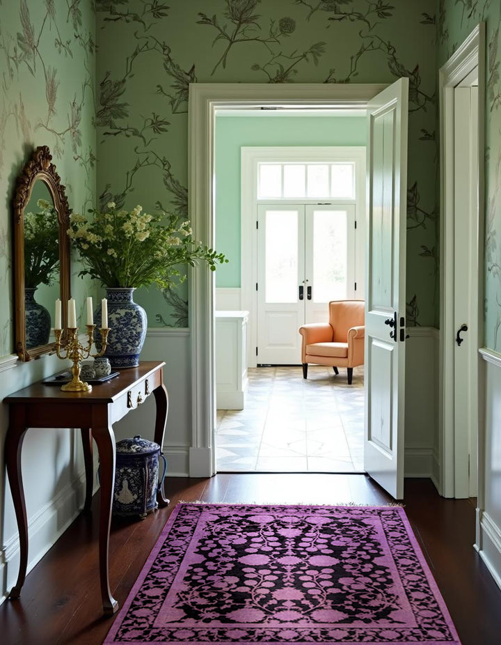 Ziegler Silk Wash Chobi Rug - Size: 6.11 x 5