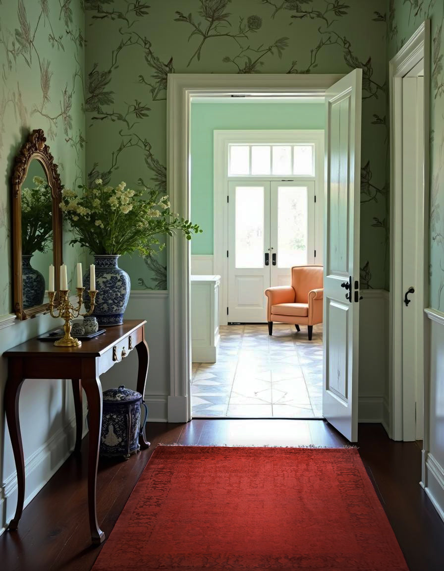 Oriental Silk Wash Chobi Rug - Size: 6.9 x 5.4