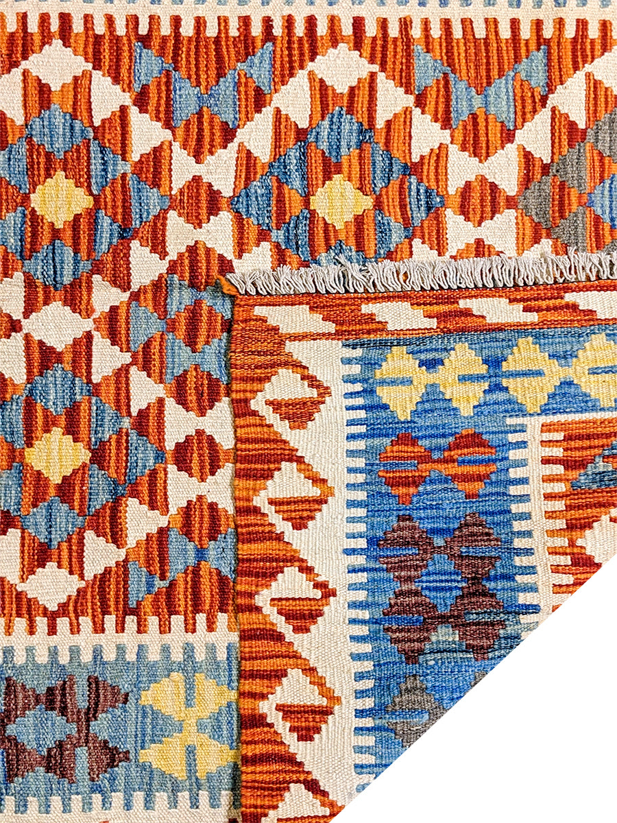 Maimana Afghanistan Kilim Rug - Size: 6.8 x 4.8