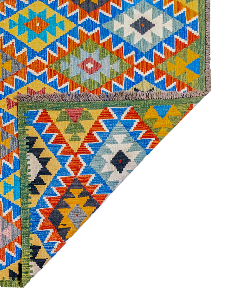 Maimana Afghanistan Kilim Rug - Size: 6.10 x 4.11