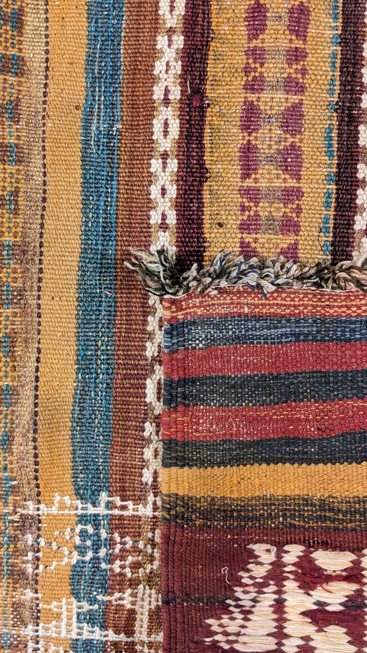 Antique Afghan Kilim Runner - Size: 10.2 x 3.11