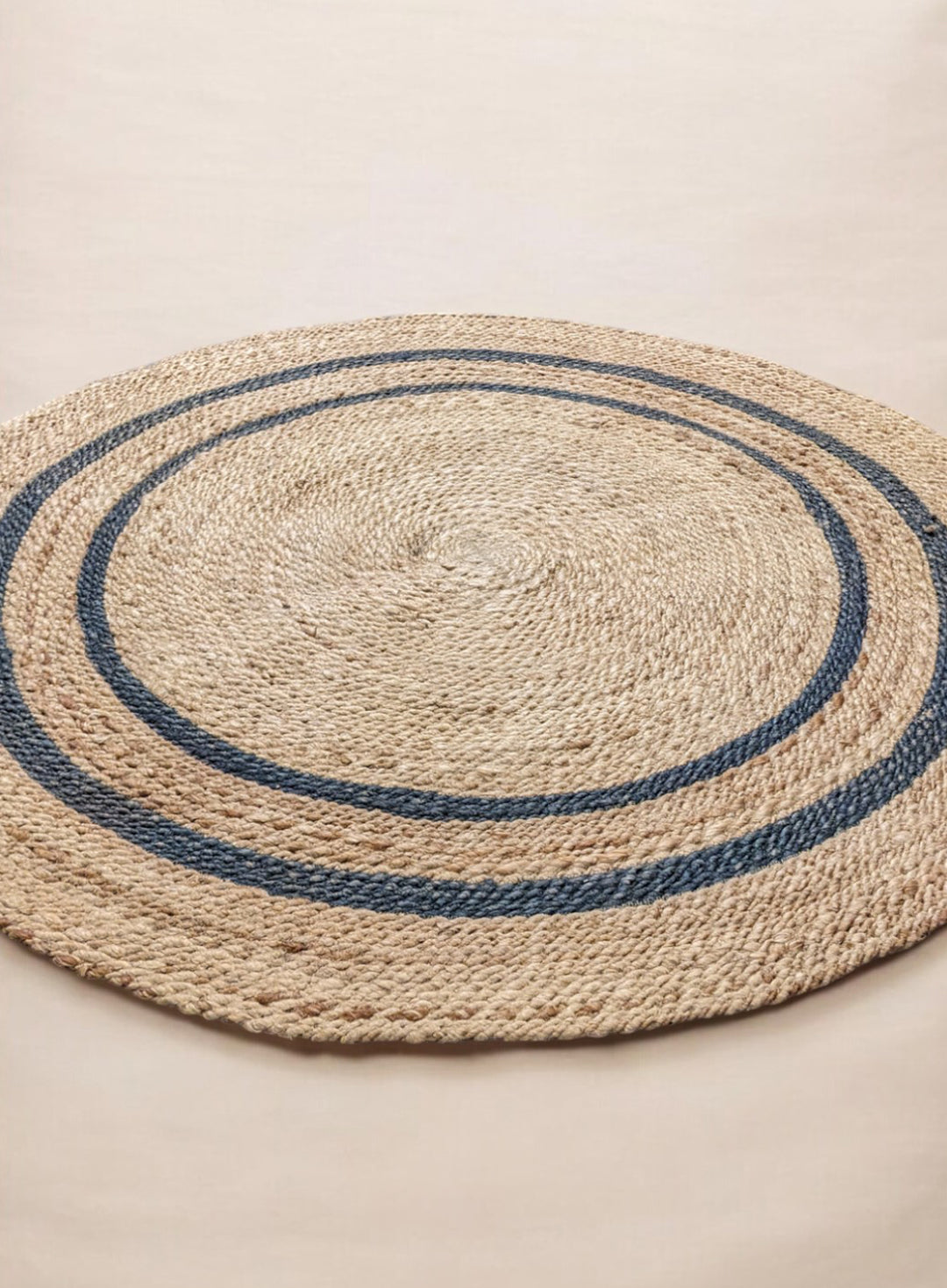 Braided Natural Jute Rug - Size: 5 x 5