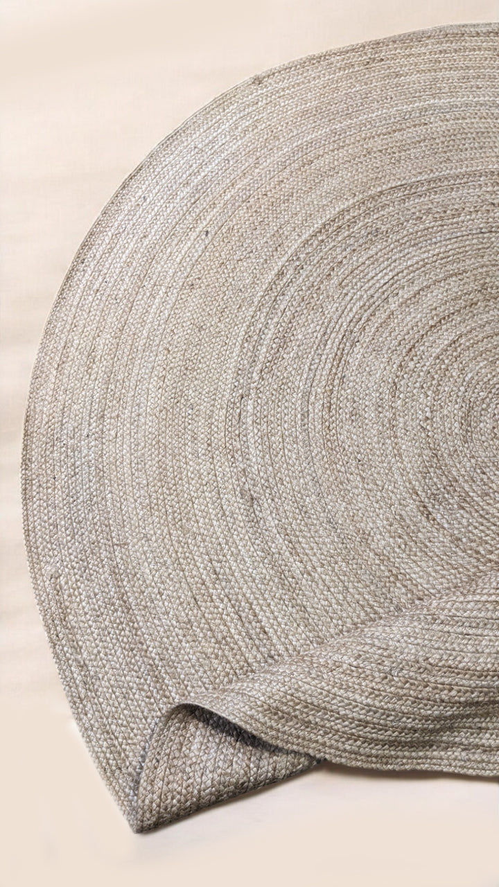 Bravix Natural Jute Rug - Size: 6 x 6