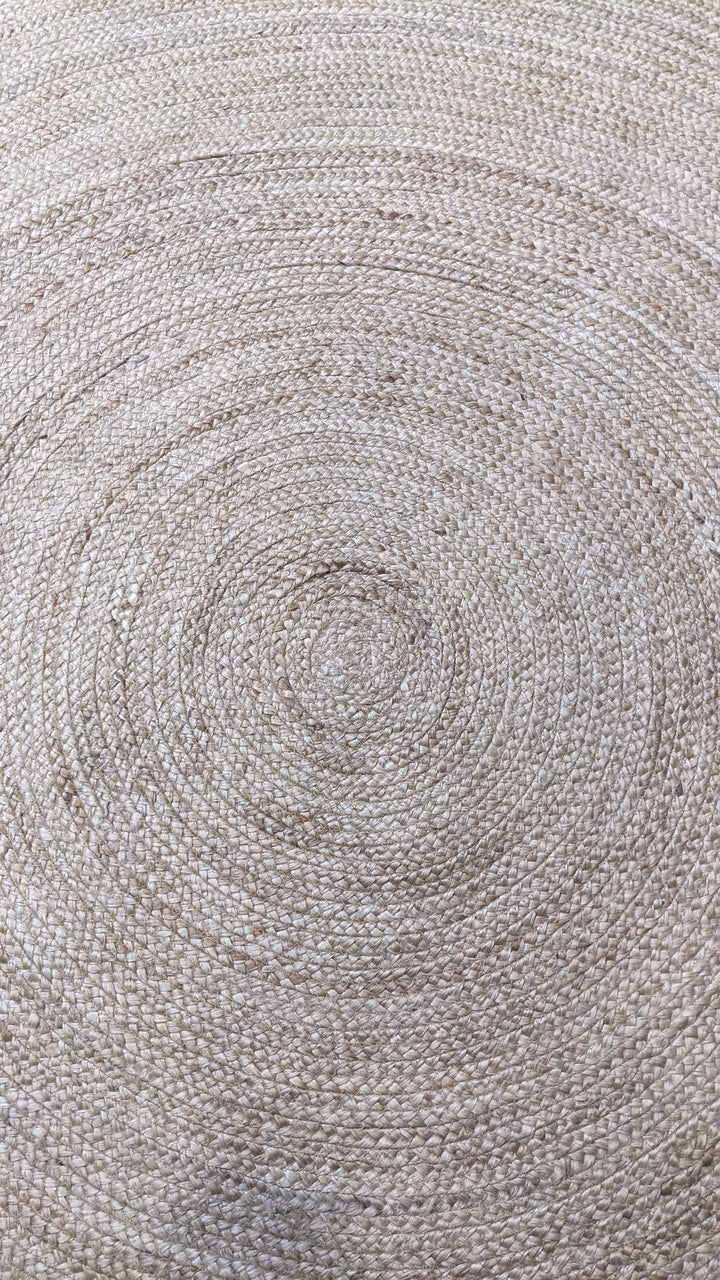 Bravix Natural Jute Rug - Size: 6 x 6