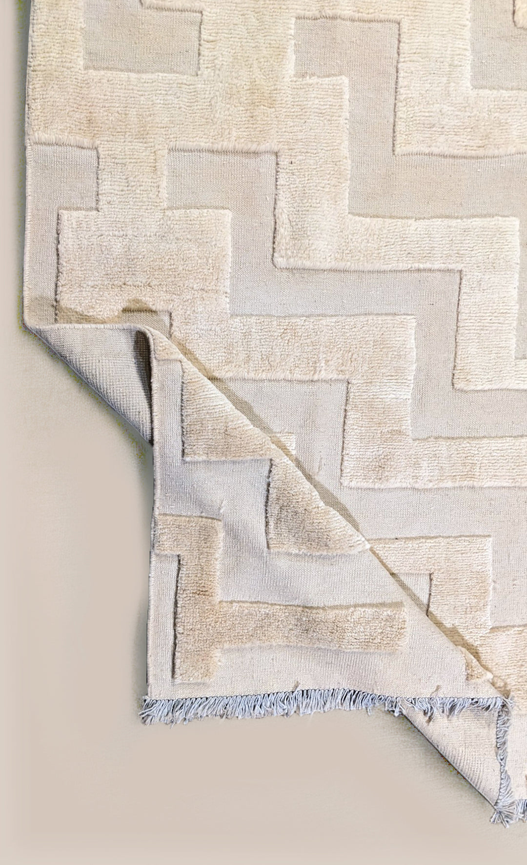 Zion Textured Berber Wool Rug - Size: 10.1 x 8.2