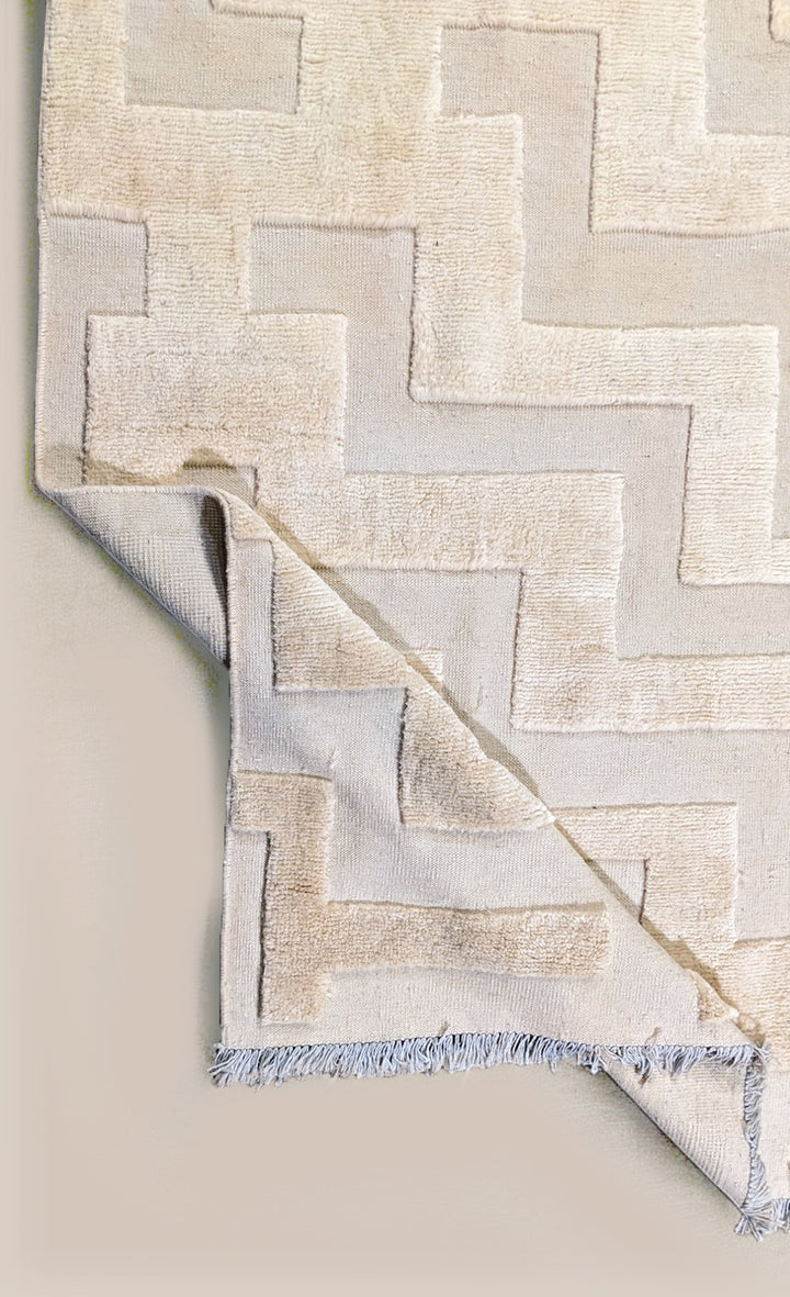 Zion Textured Berber Wool Rug - Size: 10.1 x 8.2