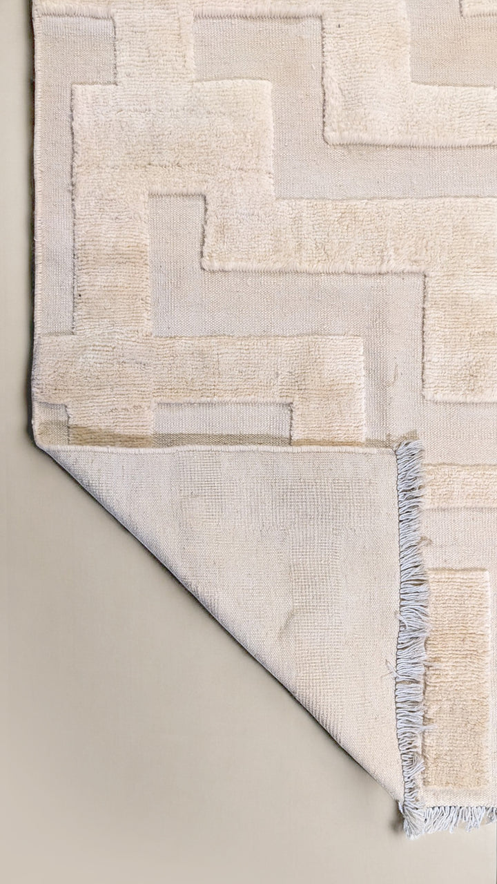 Zion Textured Berber Wool Rug - Size: 10.1 x 8.2