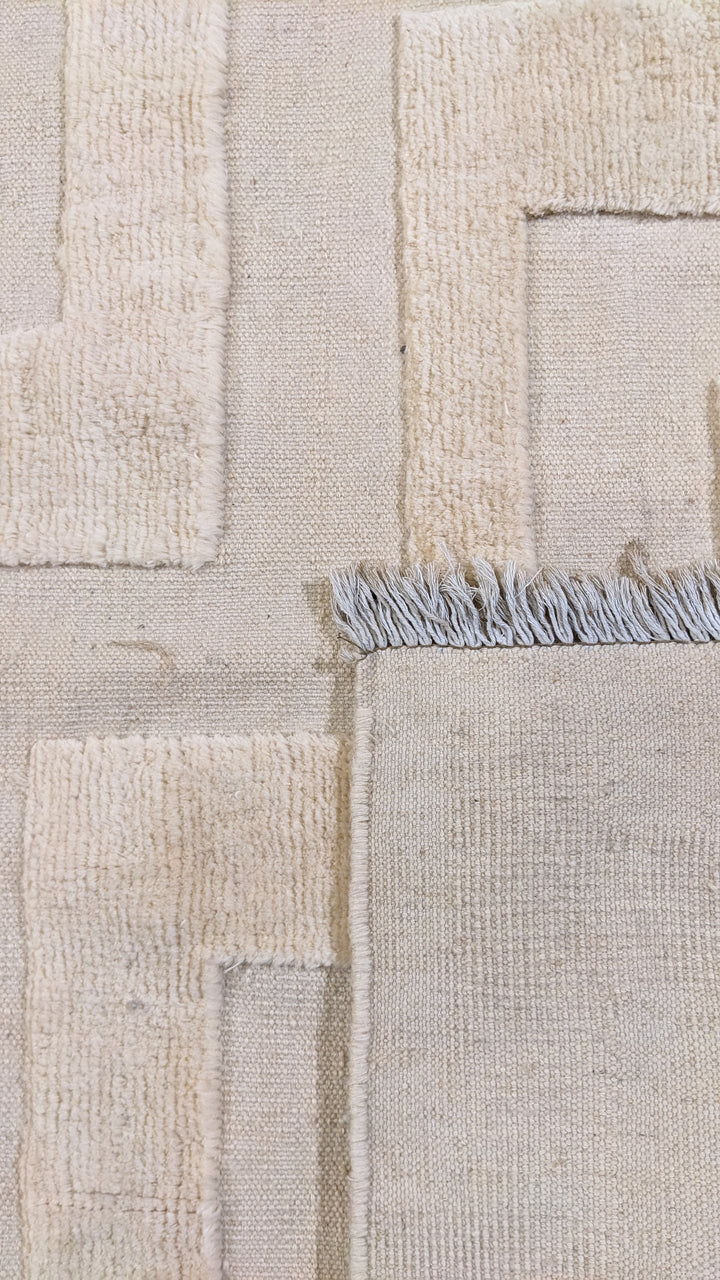 Zion Textured Berber Wool Rug - Size: 10.1 x 8.2