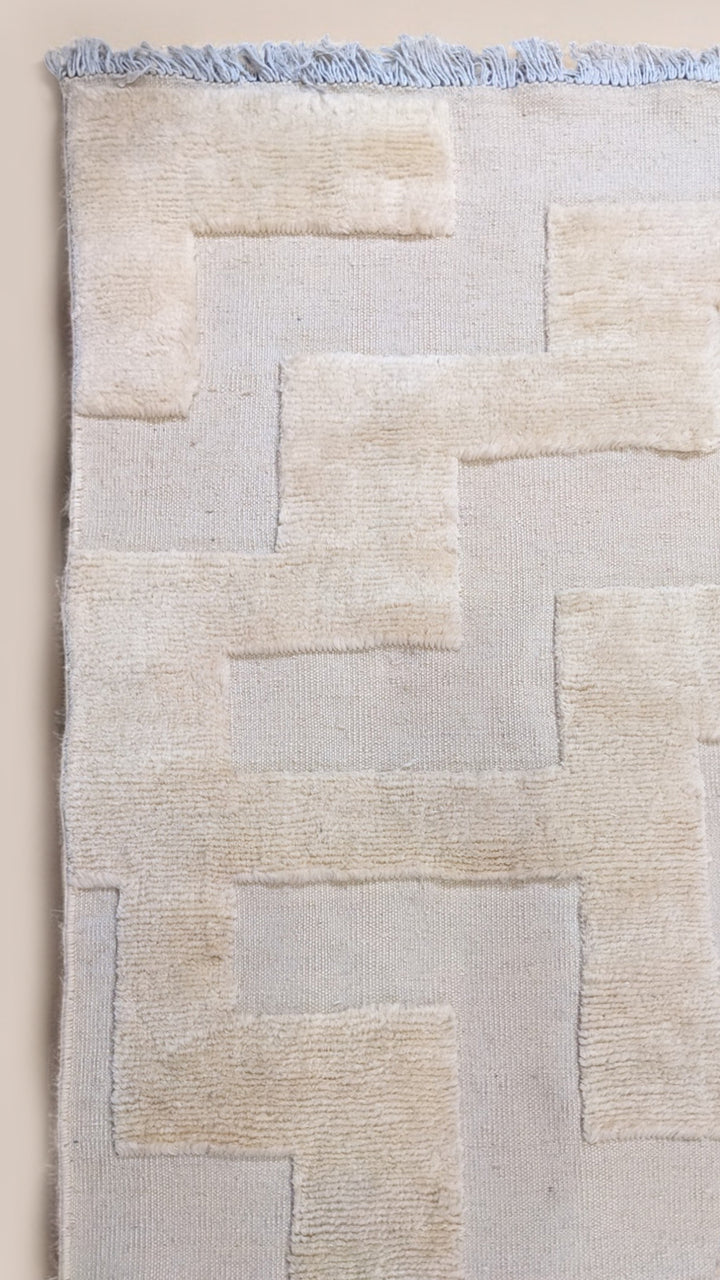 Zion Textured Berber Wool Rug - Size: 10.1 x 8.2