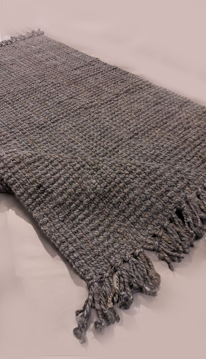 Chunky Overdyed Jute Rug - Size: 6.1 x 4