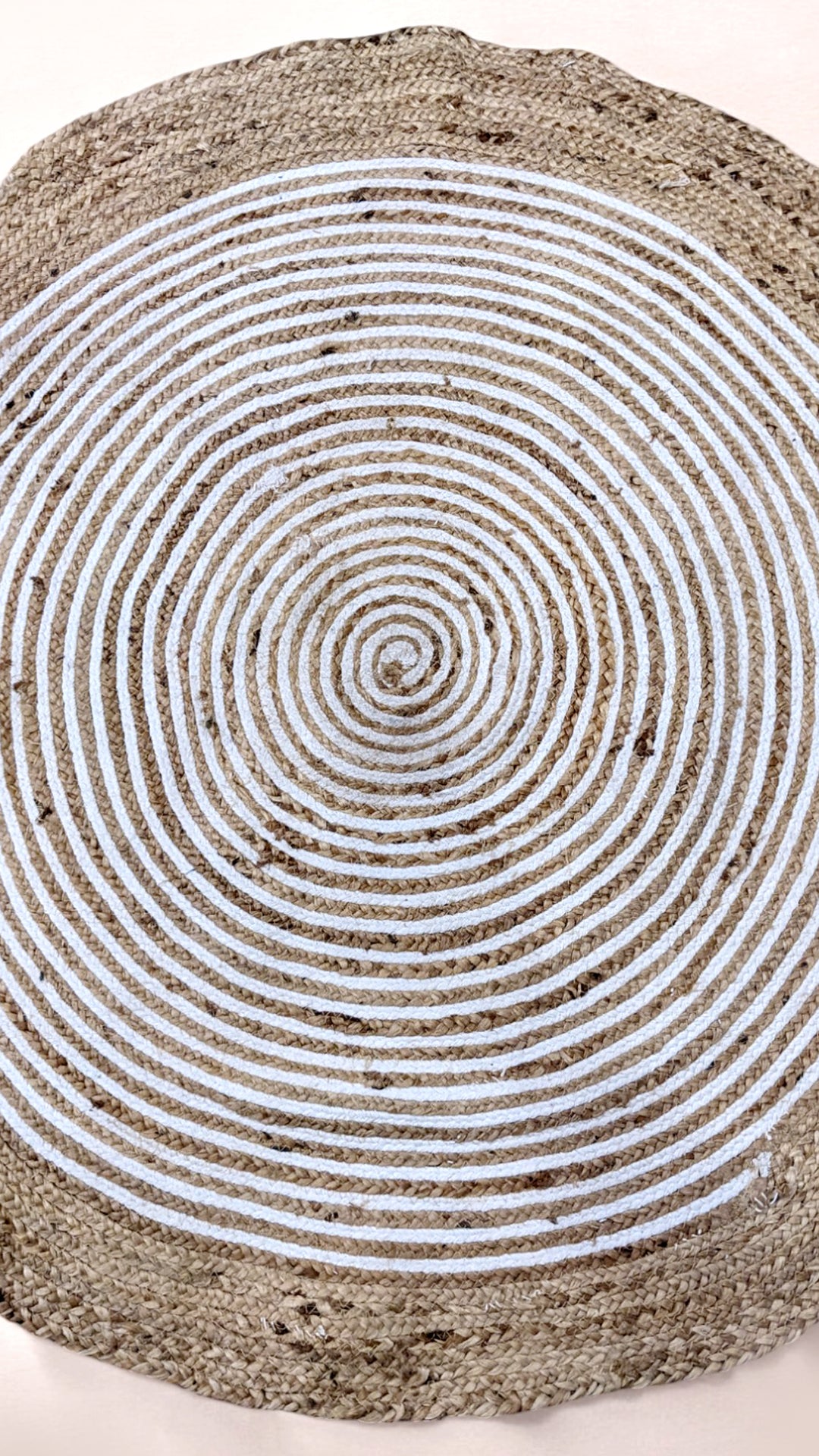 Braided Natural Jute Rug - Size: 3.10 x 3.10