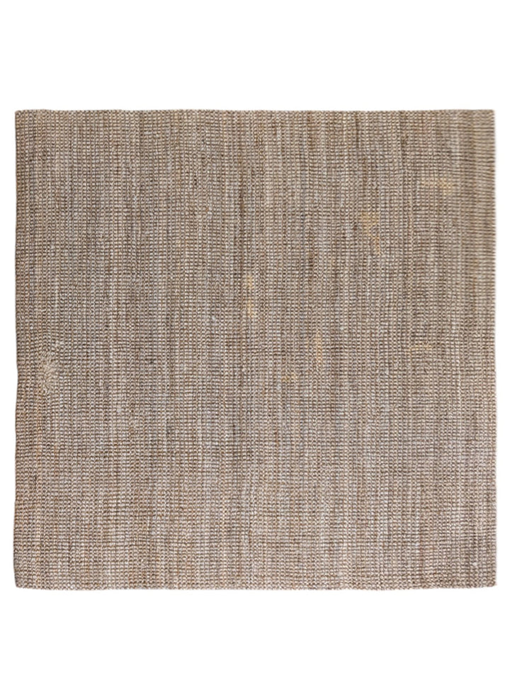 Chunky Natural Jute Rug - Size: 8.6 x 8.9