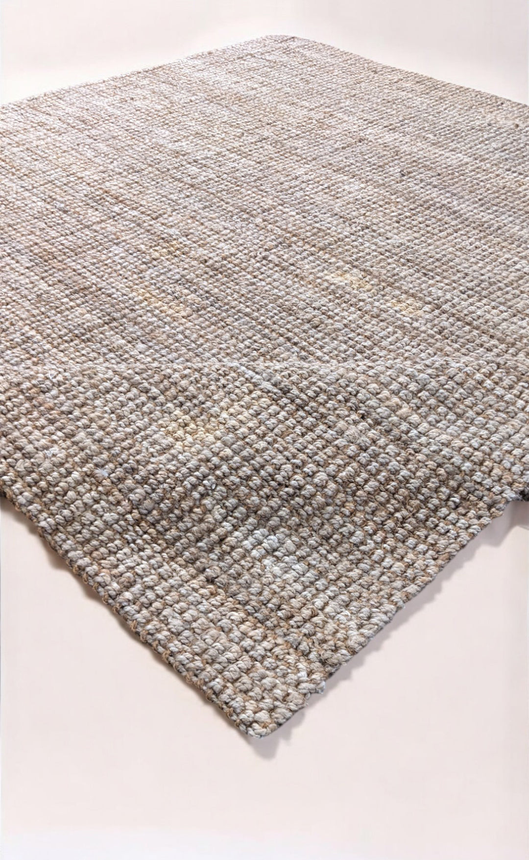 Chunky Natural Jute Rug - Size: 8.6 x 8.9