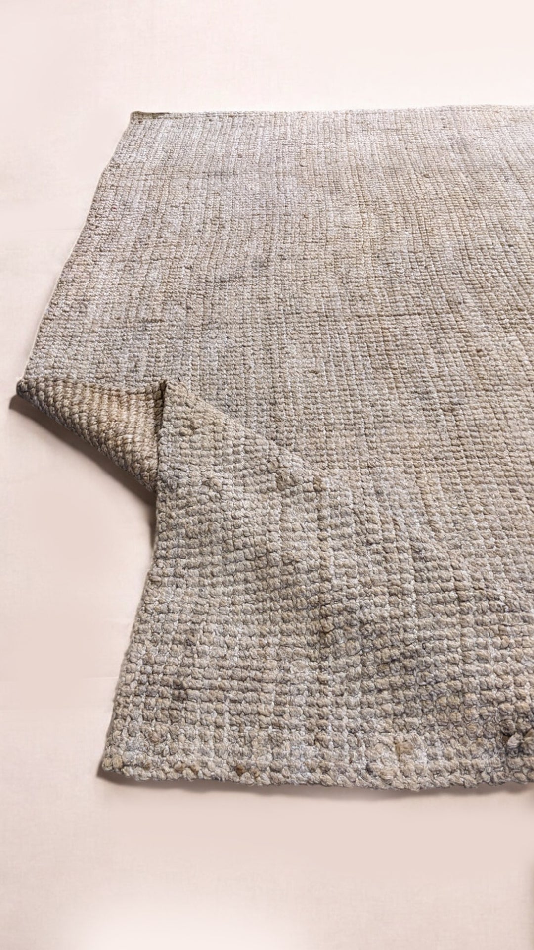 Chunky Natural Jute Rug - Size: 9.5 x 6.3