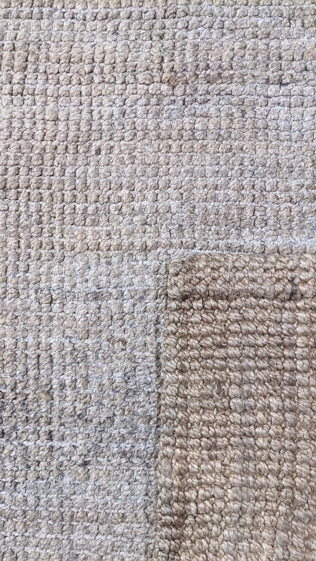 Chunky Natural Jute Rug - Size: 9.5 x 6.3