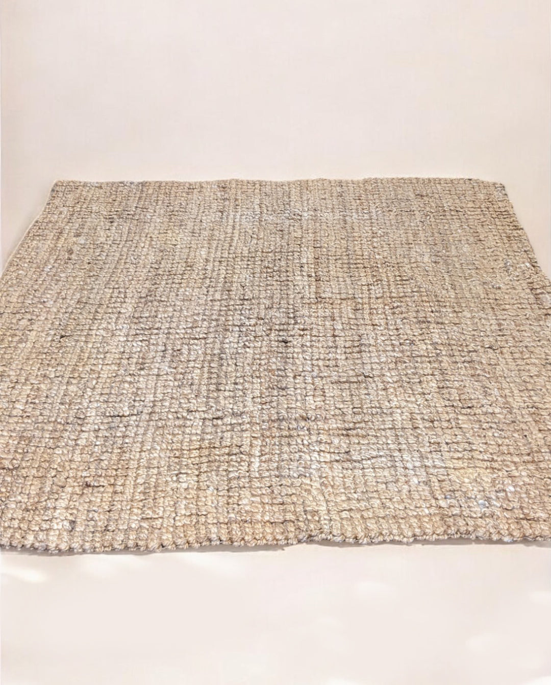 Chunky Natural Jute Rug - Size: 6.1 x 5.9