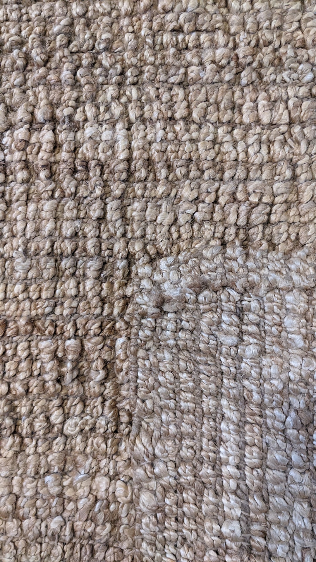 Chunky Natural Jute Rug - Size: 6.1 x 5.9