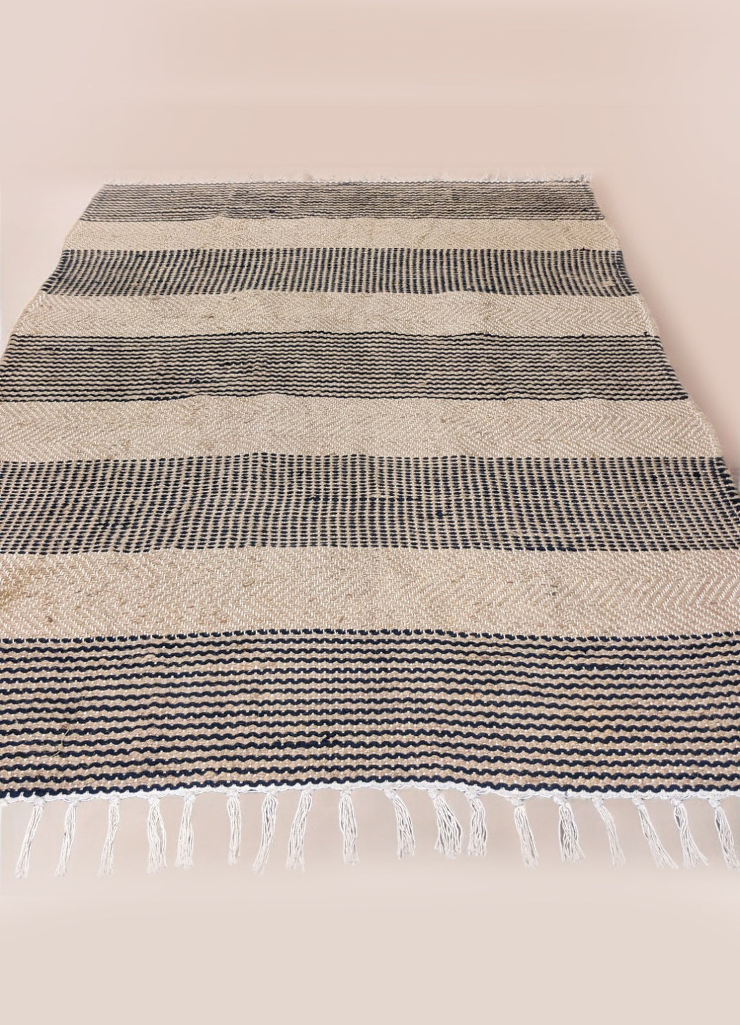 Flatweave Natural Jute Rug - Size: 6.8 x 4.6
