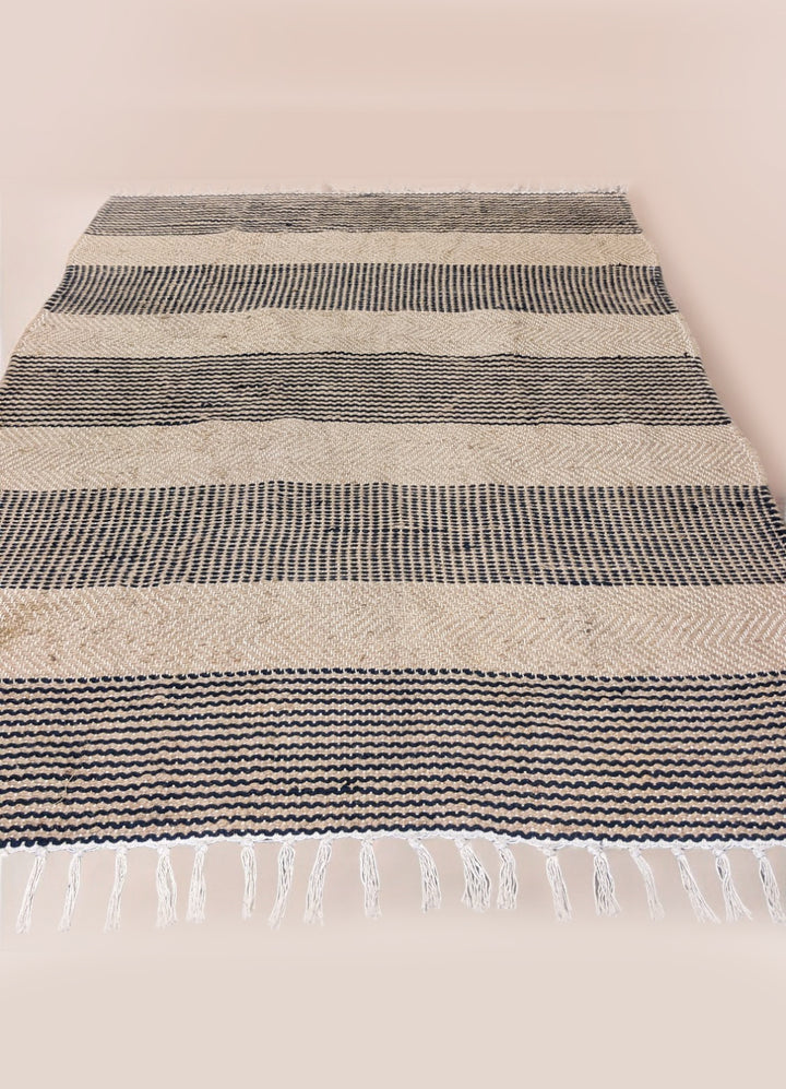 Flatweave Natural Jute Rug - Size: 6.8 x 4.6