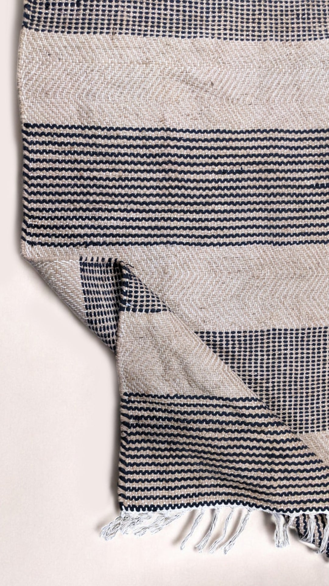 Flatweave Natural Jute Rug - Size: 6.8 x 4.6