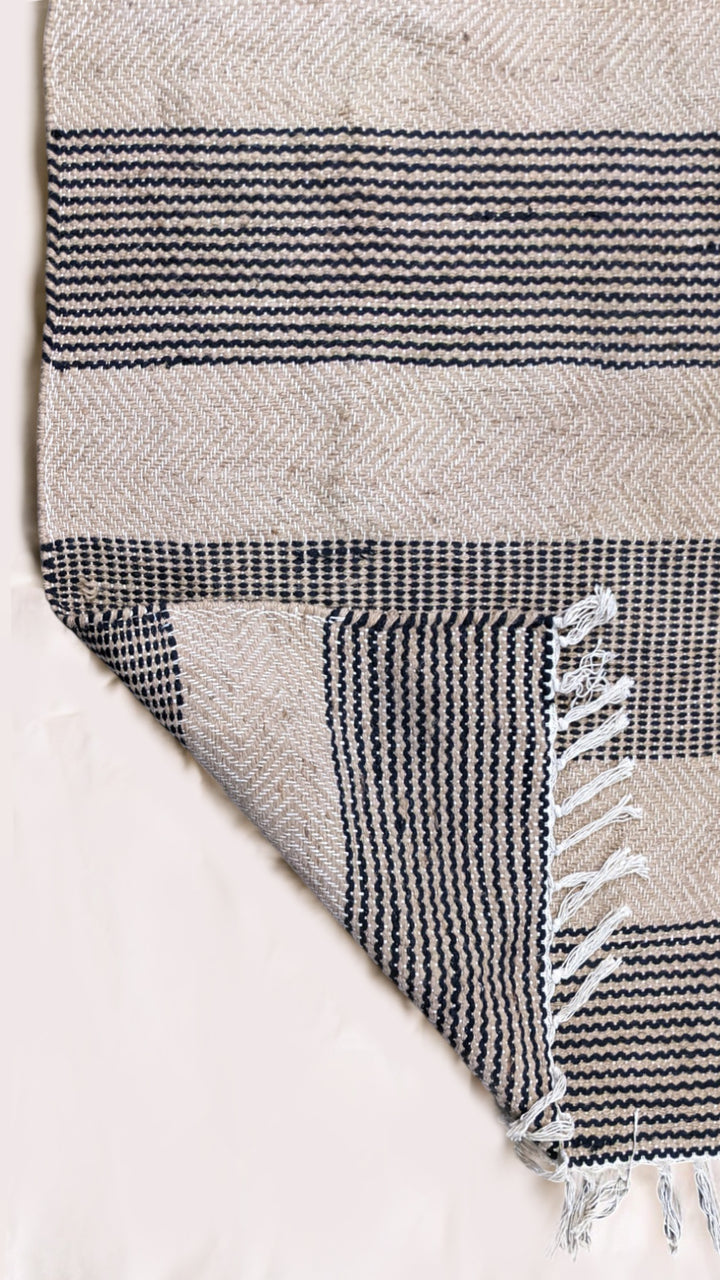 Flatweave Natural Jute Rug - Size: 6.8 x 4.6