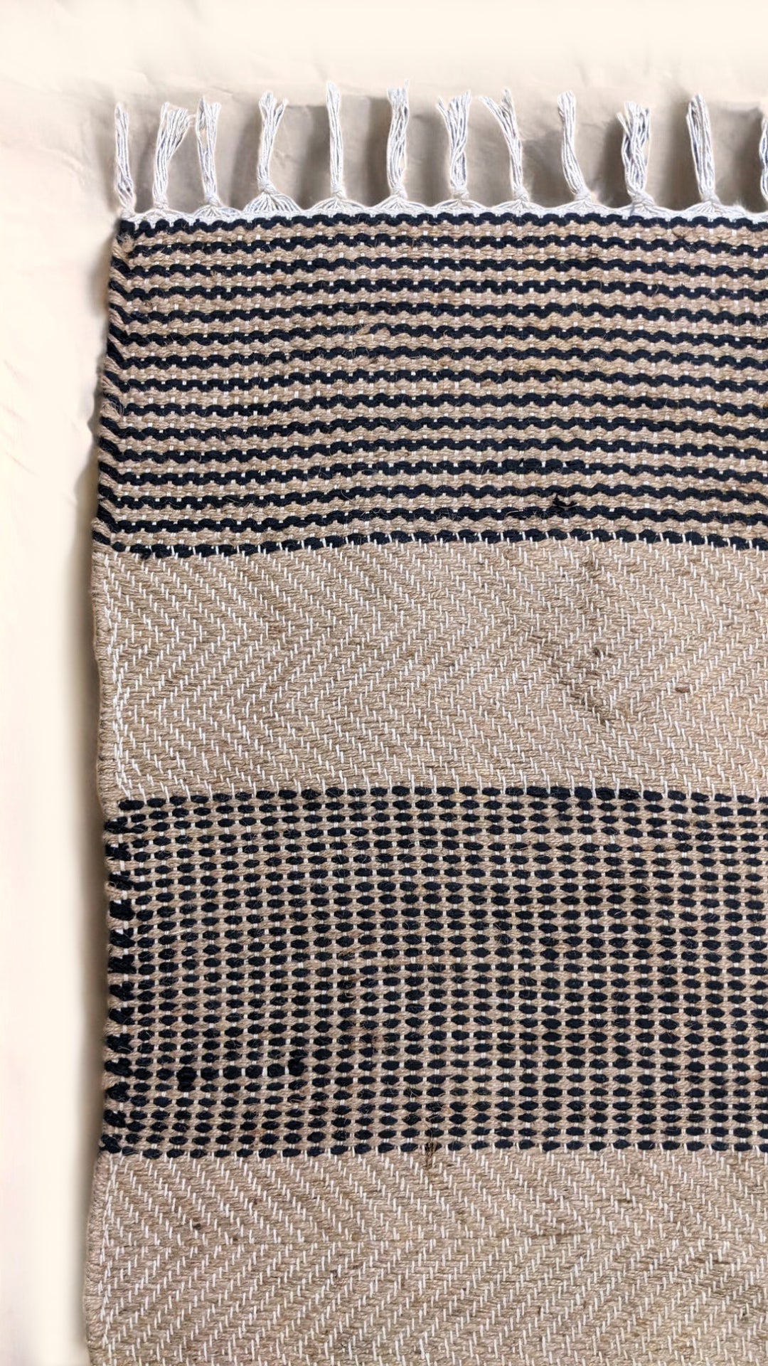 Flatweave Natural Jute Rug - Size: 6.8 x 4.6