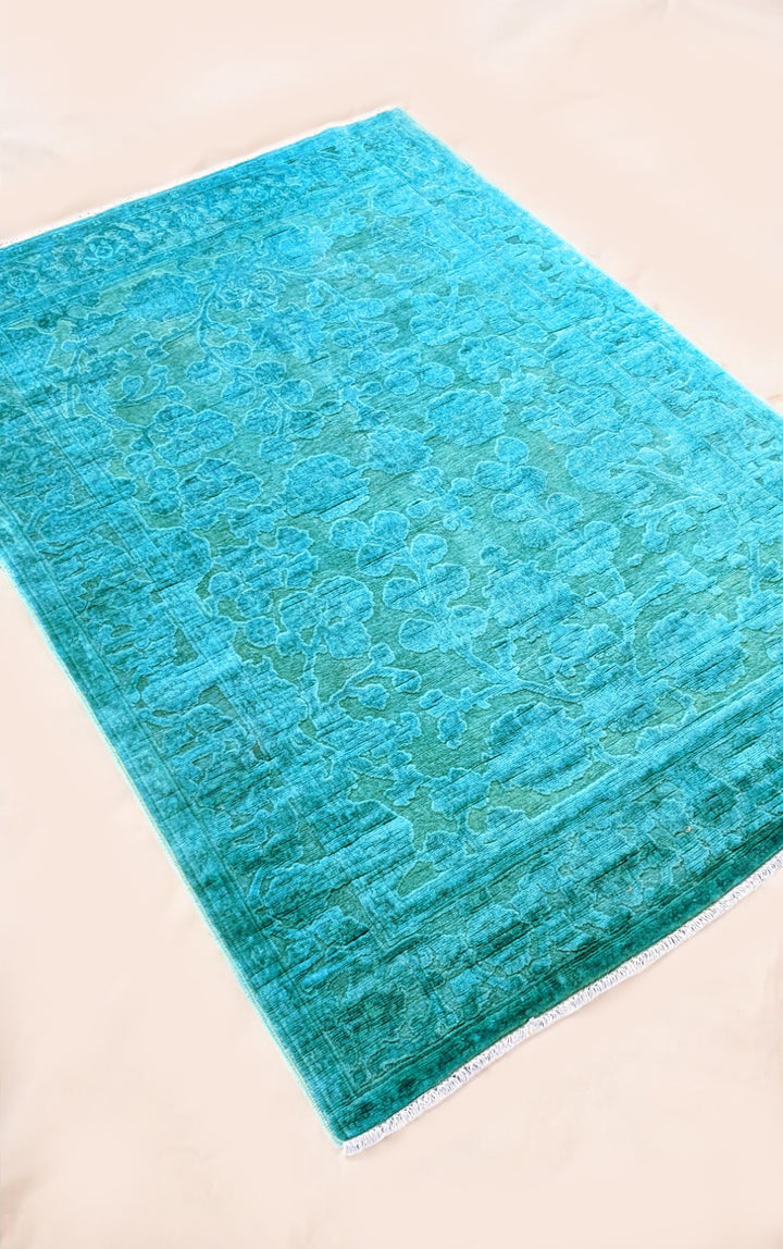 Ziegler Silk Wash Chobi Rug - Size: 5.8 x 4