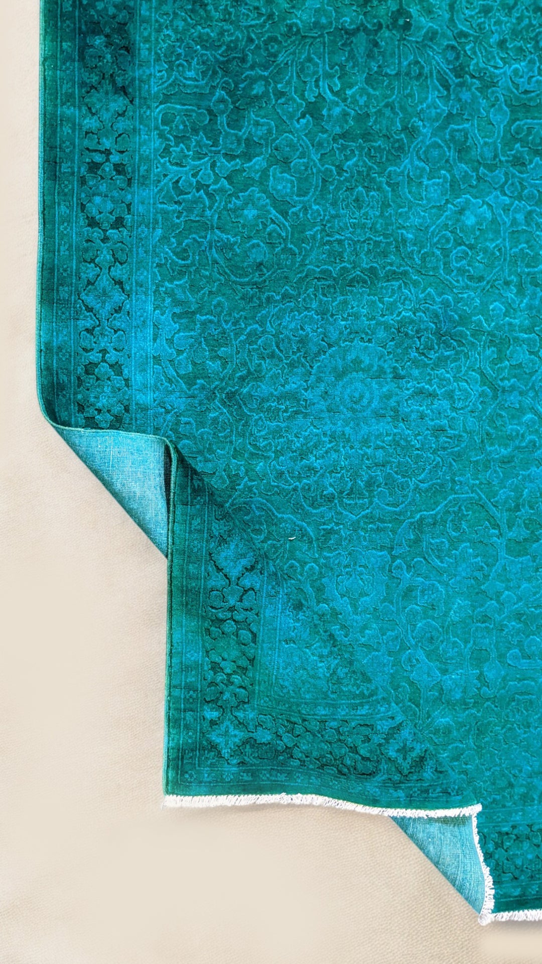 Oriental Silk Wash Chobi Rug - Size: 6 x 4