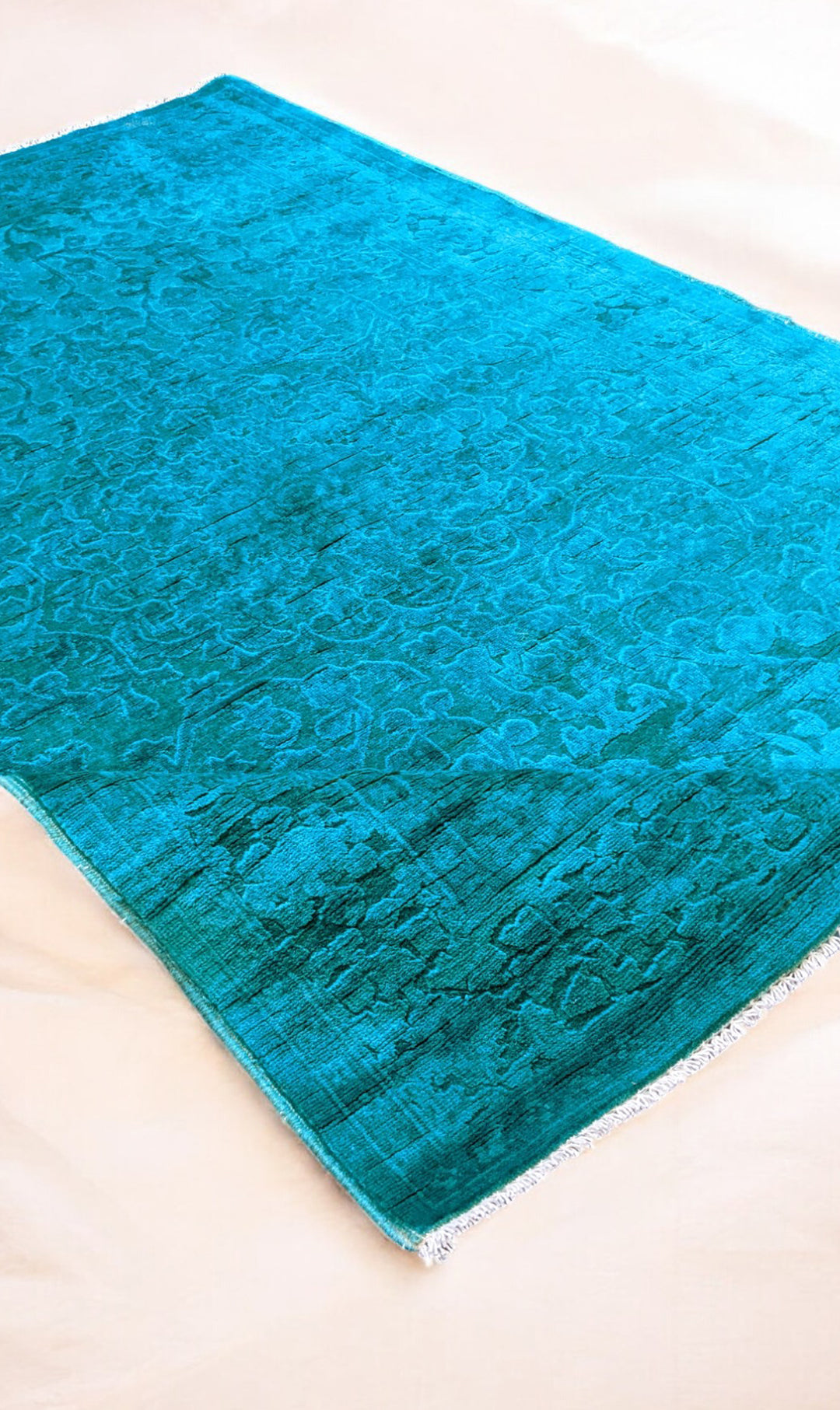 Oriental Silk Wash Chobi Rug - Size: 6.1 x 4.1