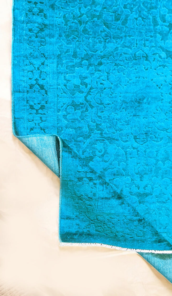 Oriental Silk Wash Chobi Rug - Size: 6.1 x 4.1