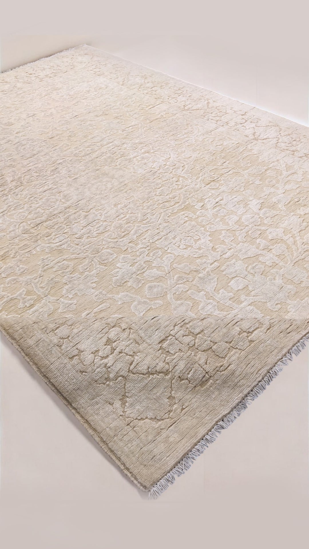 Oriental Silk Wash Chobi Rug - Size: 6.7 x 5