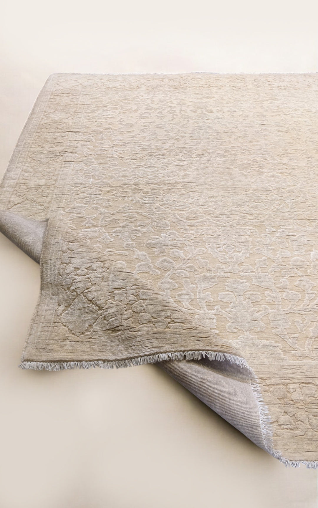 Oriental Silk Wash Chobi Rug - Size: 6.7 x 5