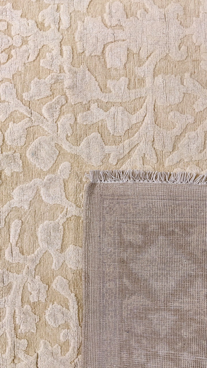 Oriental Silk Wash Chobi Rug - Size: 6.7 x 5