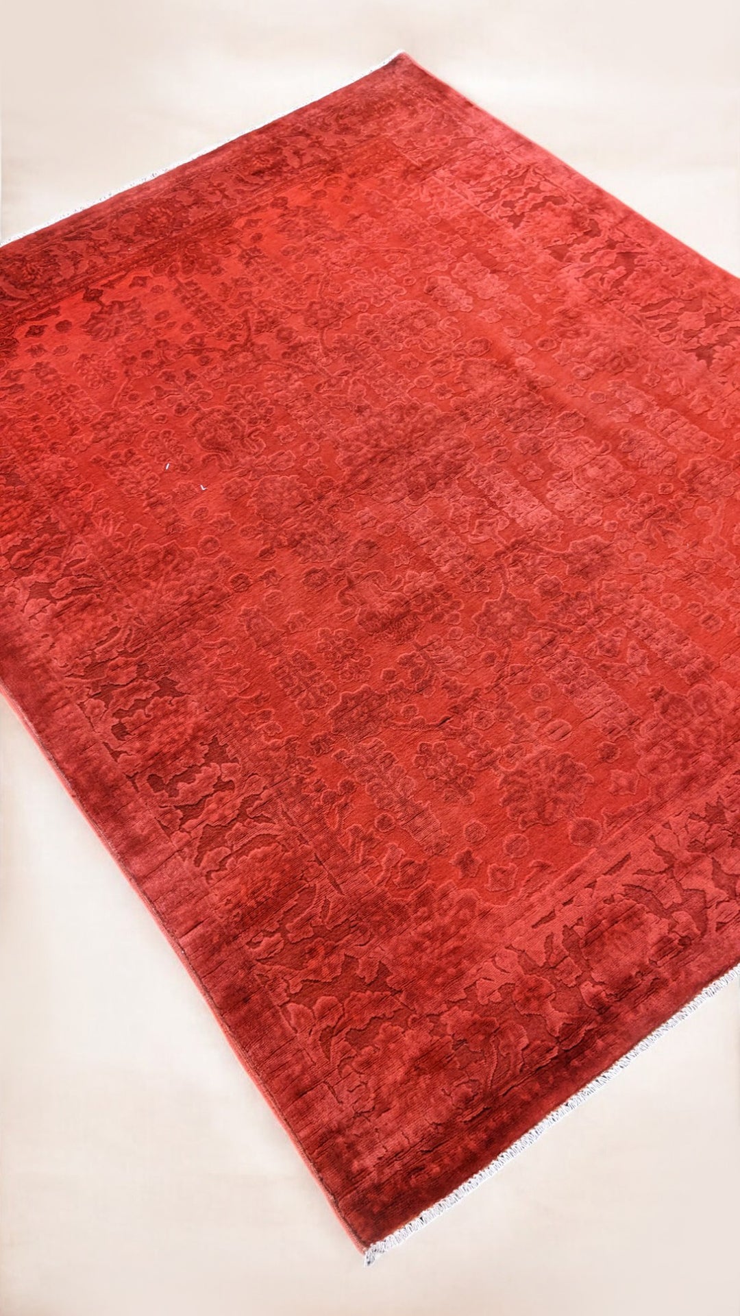 Oriental Silk Wash Chobi Rug - Size: 6.9 x 5.4