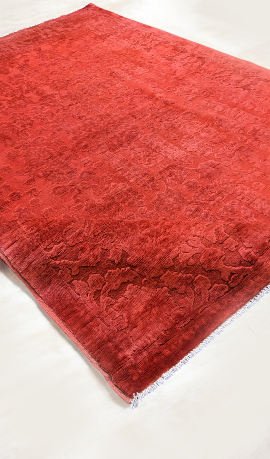 Oriental Silk Wash Chobi Rug - Size: 6.9 x 5.4