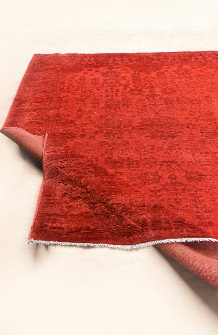 Oriental Silk Wash Chobi Rug - Size: 6.9 x 5.4