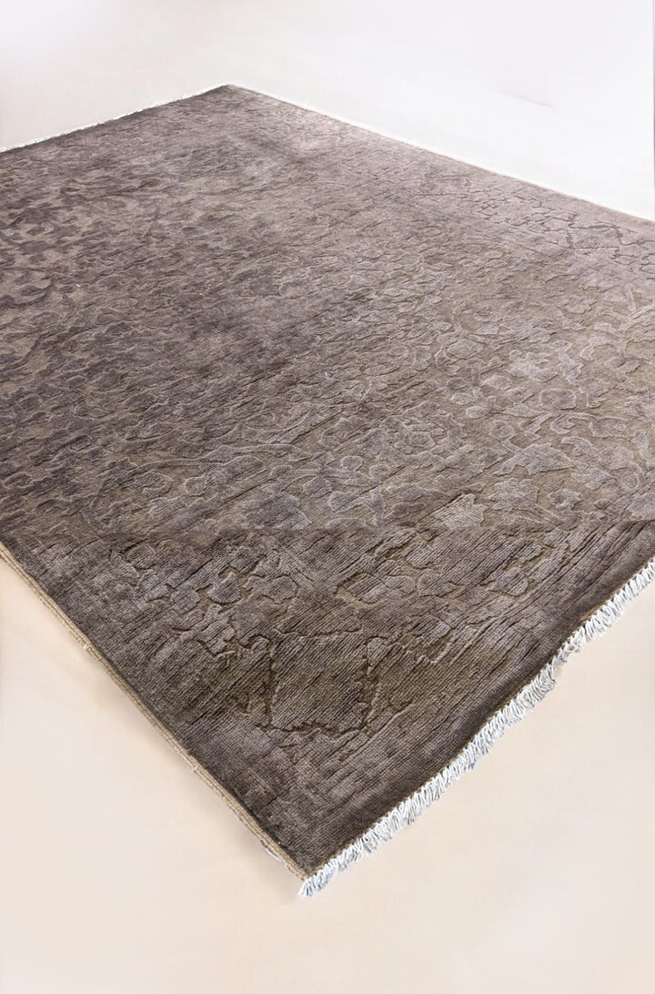 Oriental Silk Wash Chobi Rug - Size: 6.9 x 5