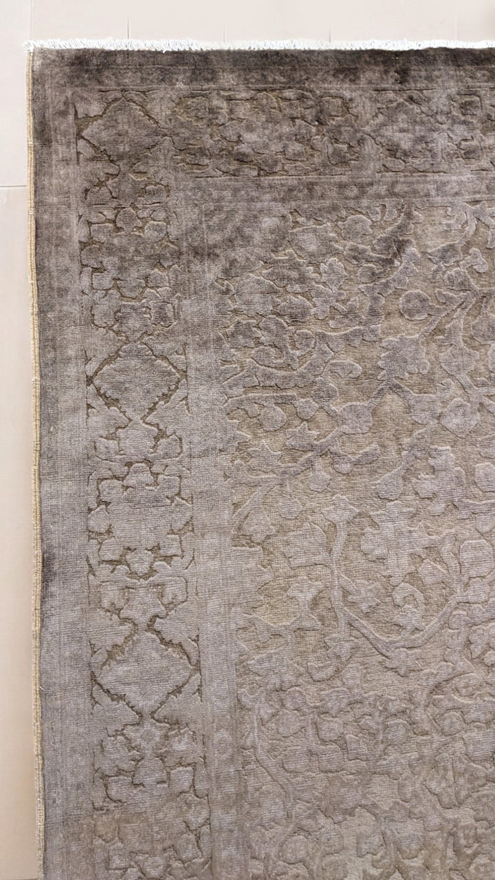 Oriental Silk Wash Chobi Rug - Size: 6.9 x 5