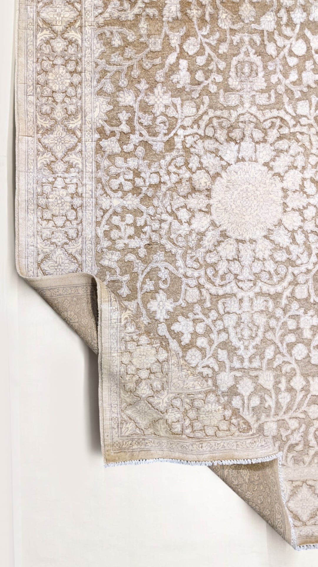 Oriental Silk Wash Chobi Rug - Size: 6.10 x 5.1