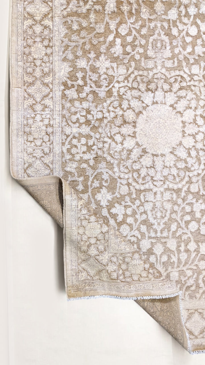 Oriental Silk Wash Chobi Rug - Size: 6.10 x 5.1