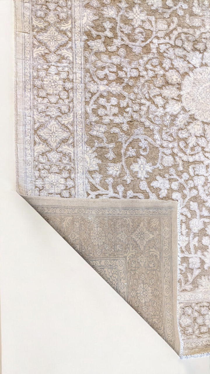 Oriental Silk Wash Chobi Rug - Size: 6.10 x 5.1