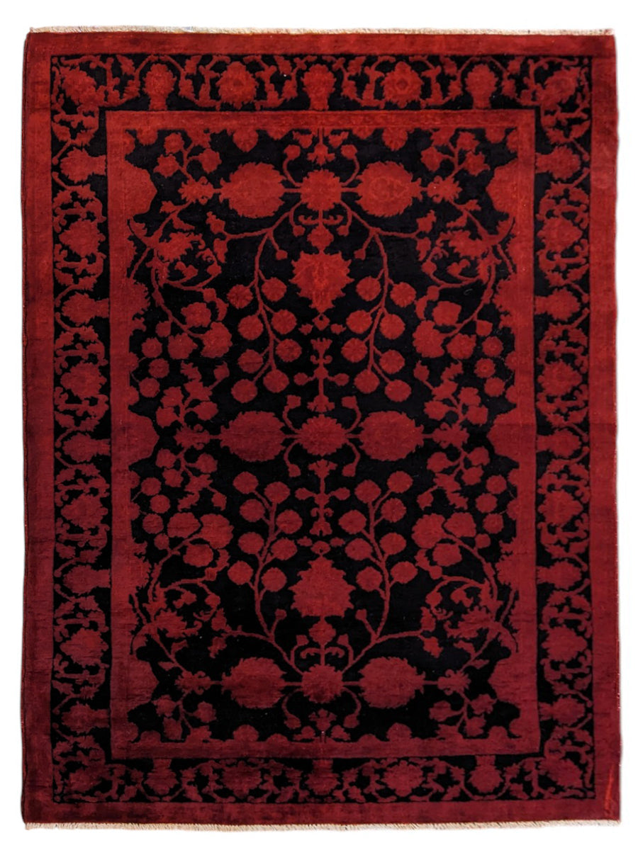 Ziegler Silk Wash Chobi Rug - Size: 5.6 x 4.3