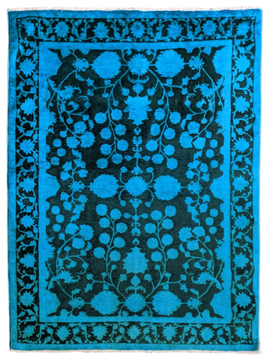 Ziegler Silk Wash Chobi Rug  - Size: 6.9 x 5.4
