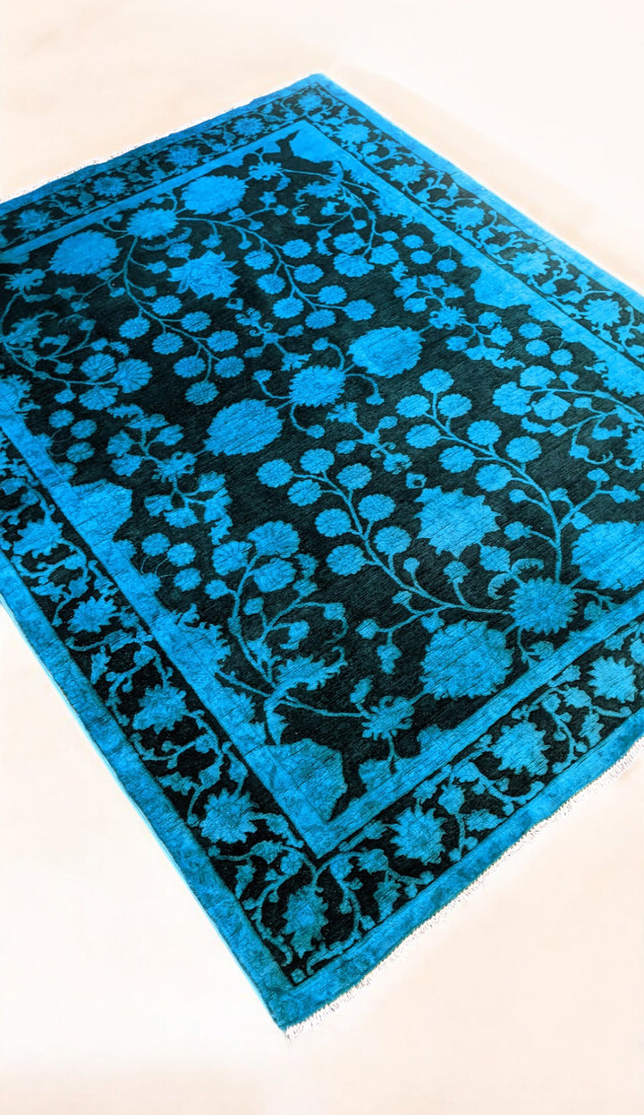 Ziegler Silk Wash Chobi Rug  - Size: 6.9 x 5.4