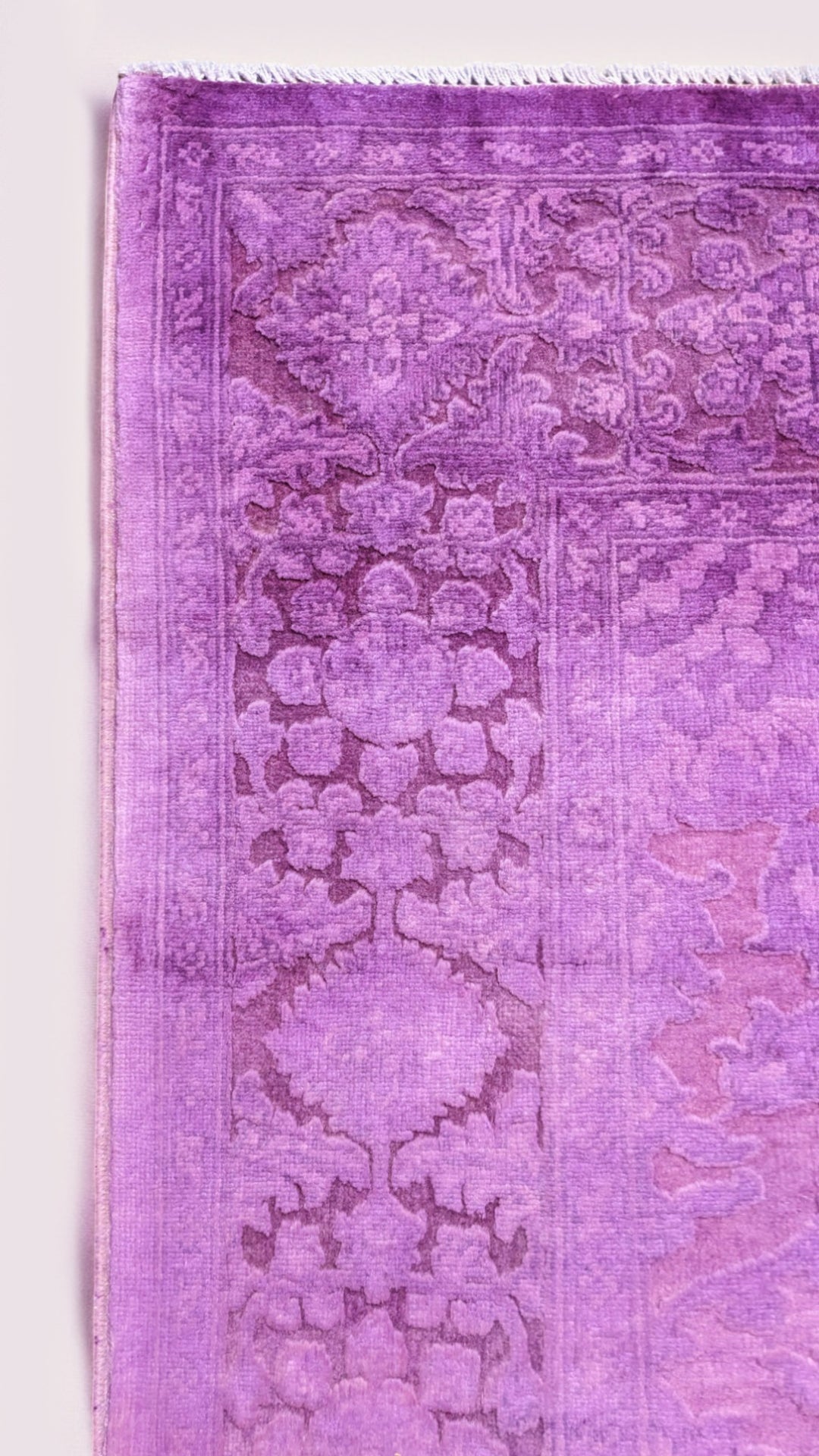 Oriental Silk Wash Chobi Rug- Size: 9 x 6